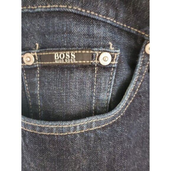 Hugo Boss Texas Dark Wash Straight Leg Jeans Men’s 38x32 - Picture 8 of 8